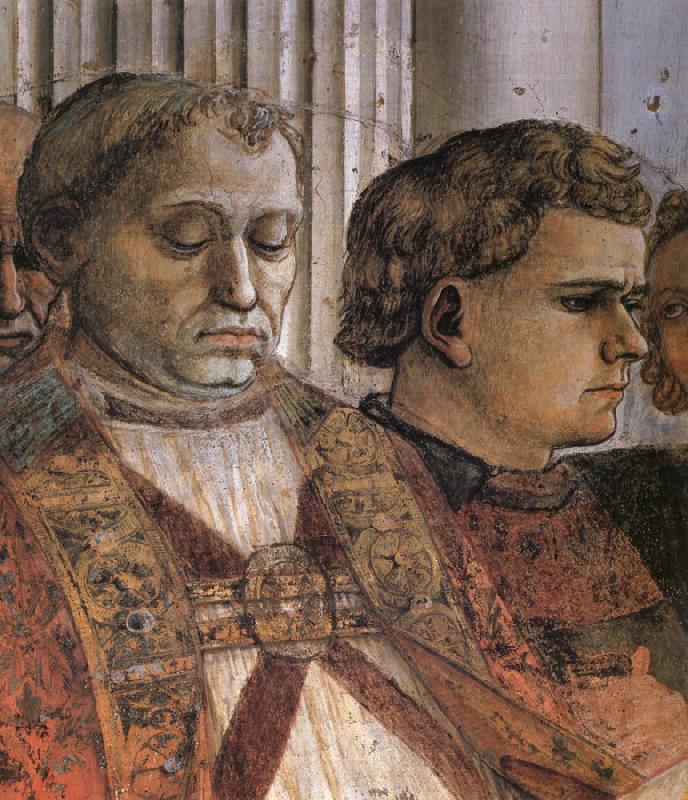 Fra Filippo Lippi Details of The Celebration of the Relics of St Stephen and Part of the Martyrdom of St Stefano